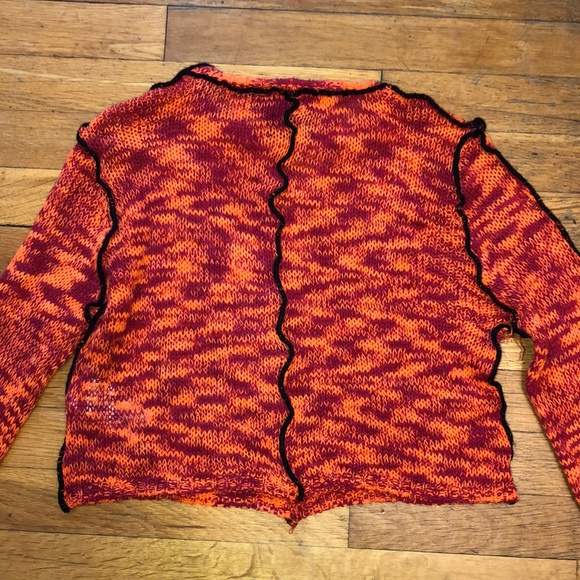 Ragged Priest Space Knit Cropped Sweater, size Medium - Picture 10 of 12